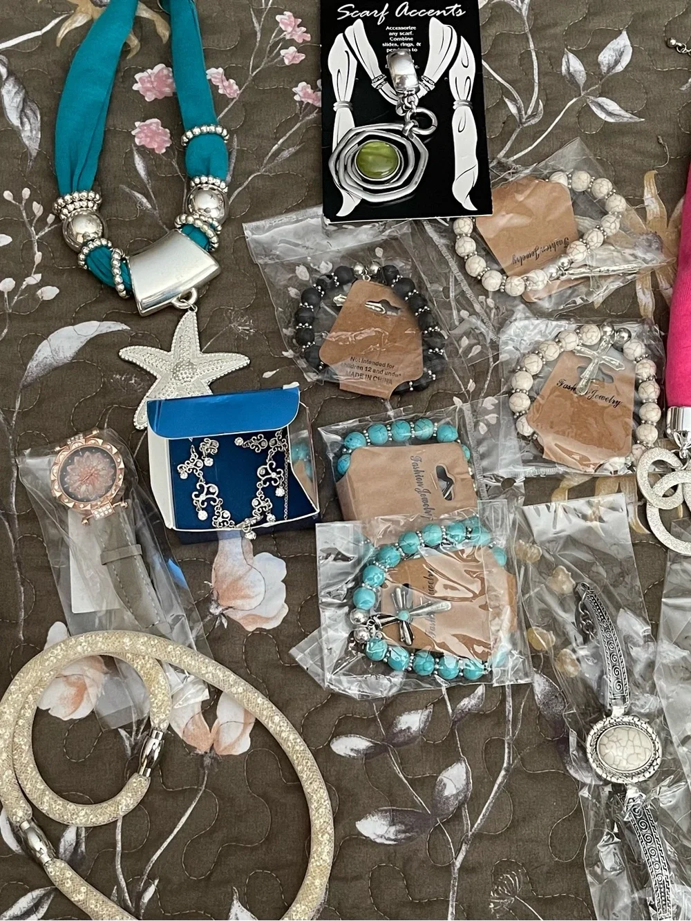 Group of costume jewelry